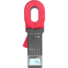 0.01-1200Ω Terminal Earth Resistance Tester Digital Clamp Gauge with Large LCD Screen, Sound and Light Alarm Function to Measure Earth Resistance