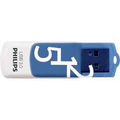 Philips Vivid Edition Super Speed 3.0 USB Flash Drive 512GB with Swivel Cap for PC, Laptop, Computer Data Storage, Read Speed up to 120MB/s