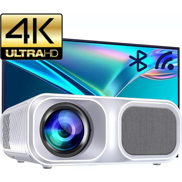 Datu projektors 4K, Full HD 9800 lūmenu datu projektors Native 1080P