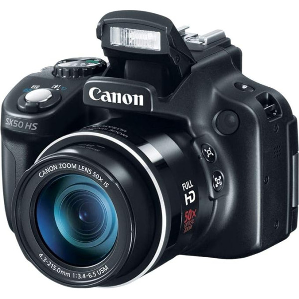 Canon Powershot SX50 HS (12,8 MP, 50 -x Opt. Tālummaiņa (2,8 Zoll displejs) japāņu imports)