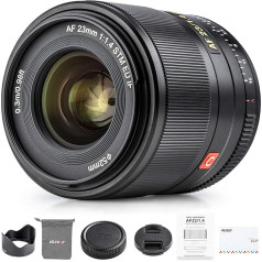 VILTROX 23 mm F1.4 platleņķa objektīvs ar lielu atvērumu APS-C kameras autofokusa objektīvs Fujifilm X montāžas kamerai Platleņķa objektīvs ar lielu atvērumu Fuji X-T30 II X-T4 X-T3 X-Pro3 X-Pro2 X-E3 X-E4 X-A10 X-A3 X-A5