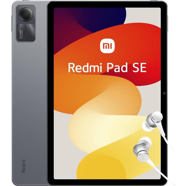 Xiaomi Redmi Pad SE planšetdators 11 collu WiFi 90Hz FHD+ displejs 4GB RAM 128GB ROM 8000mAh akumulators ES versija Grey