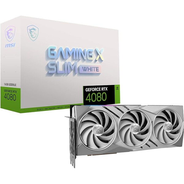 MSI GeForce RTX 4080 16GB Gaming X Slim White