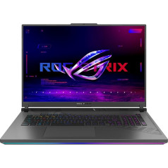 ASUS ROG Strix G18 klēpjdators | 18 collu Full HD 165 Hz/7 ms 16:10 IPS displejs | Intel Core i7-13650HX | 16 GB RAM | 1 TB SSD | NVIDIA RTX 4060 | Windows 11 | QWERTZ tastatūra | Eclipse Grey