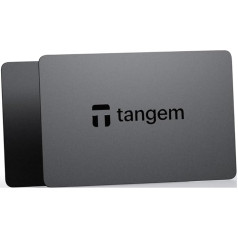 TANGEM Wallet 2.0 2 Pack - Drošs kriptonauda maks - uzticama dzesēšanas krātuve Bitcoin, Ethereum, NFT un citām monētām - 100% bezsaistes aparatūras maks