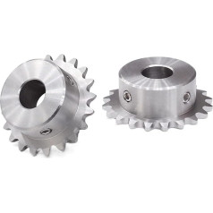 OSSIL Messinggetriebe CNC-Werkzeugmaschine, 1 Stück, 14 Zähne, 04C, Kettenrad aus Edelstahl, 6 mm/8 mm/10 mm/12 mm/14 mm Bohrung, Industrie-Kettenrad, Motorkettenantrieb, Ritzel (Größe: mm, Farbe: