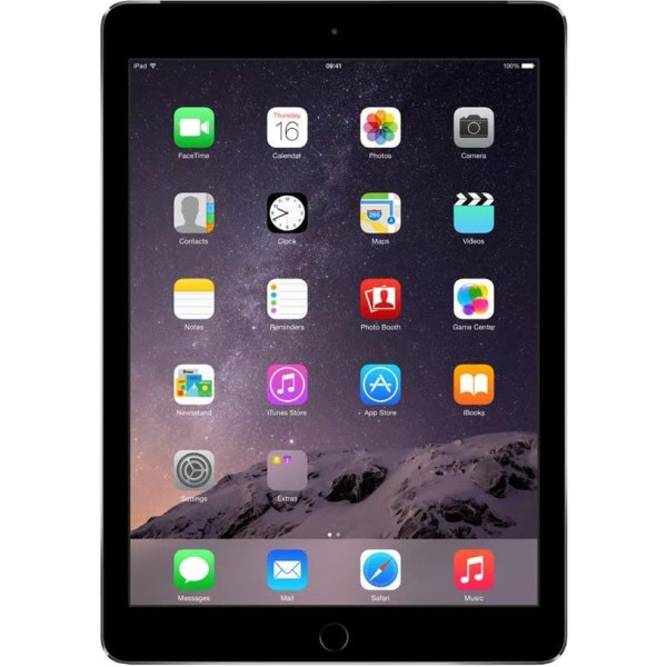 Apple iPad Air 2 (9,7 collu, Wi-Fi, 16 GB) - Kosmiski pelēks (Atjaunots)