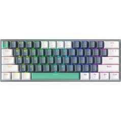 Machenike bezvadu mehāniskā spēļu tastatūra, 60% mehāniskā tastatūra, Anti-Ghosting, PBT taustiņu vāciņi, karsti nomaināma, RGB LED tastatūra Win/Mac/iOS/Android ierīcēm