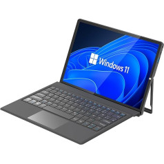 AWOW Celeron N4120 10,1 collu Windows planšetdators ar tastatūru, 8 GB LPDDR4, 256 GB atmiņas - 2-in-1 mini klēpjdators ar skārienjūtīgo ekrānu un noņemamu vācu QWERTY tastatūru (pildspalva nav iekļauta)