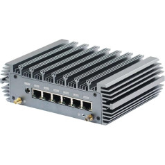 HSIPC 11. paaudzes i5 1135G7 ugunsmūra mikroiekārta, mini dators, nano dators, maršrutējošais dators ar 6 RJ45, 2,5 GBE, AES-NI, HDMI USB3.0 konsole