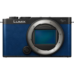 Panasonic Lumix DC-S9E-A pilna kadra kamera, bezspoguļa kamera, Open Gate Vlogging, 24,2 MP, 6K/4K, 779 punktu PDAF, attēla stabilizācija, LUT, 180° elastīgs monitors, 5 GHz WiFi Blue, kameras korpuss