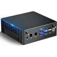 Kinupute Mini PC i9, galda dators ar Core i9-13900H, 14 kodolu līdz 5,4 GHz, Windows 11 Pro, 64G DDR4, 1T M.2 PCIE4.0 SSD, DP/HDMI/USB-C trīskāršs displejs, atbalsta 8K/4K@60Hz, Dual LAN, WiFi6E/BT5.3