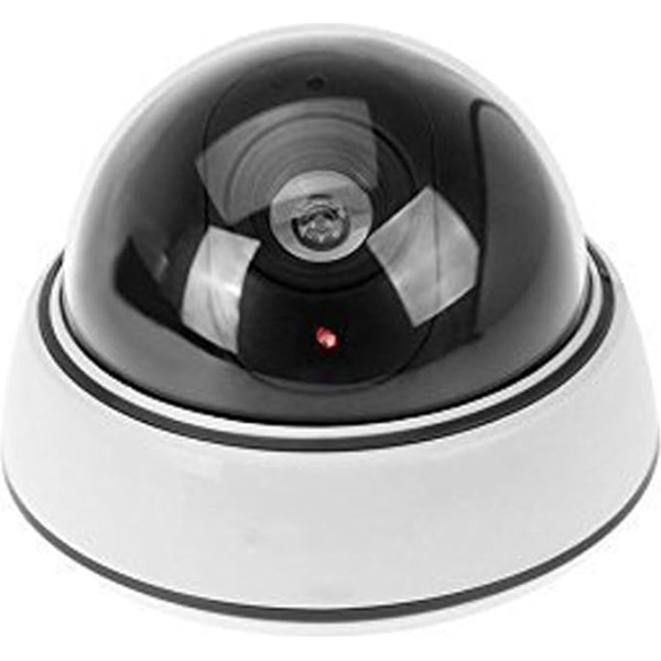 ELEAR™ White Dome Fake Dummy drošības videonovērošanas kamera Waterproof IR LED mirgojoša sarkanā gaisma Outdoor Indoor Surveillance