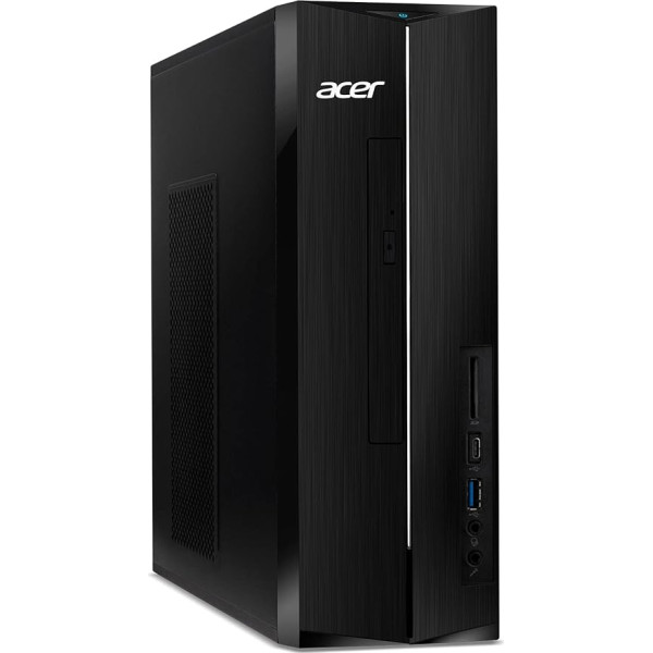 Acer Aspire TC-1760 galddators (Intel Core i5-12400, 8GB RAM, 512GB SSD, NVIDIA GeForce GTX 1650, 4,40 GHz, bezmaksas DOS, Ethernet, WiFi, HDMI) - Galddators, melns