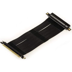 KALEA-INFORMATIQUE PCI Express x16 uz PCIe x16 paplašinājums ar elastīgu ekranētu PCIe 3.0 saderīgu pārklājumu. Kopējais garums 23 cm