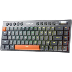 Redragon K609 65% беспроводная механическая RGB-клавиатура, BT/2.4Ghz/проводная трехрежимная ультратонкая низкопрофильная игровая клавиатура, встроен