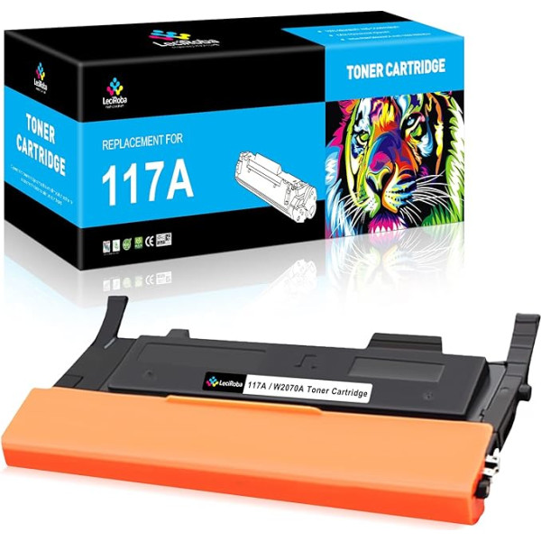 LeciRoba 117A, skirtas HP W2070A W2071A W2072A W2072A W2073A 117A toneris, skirtas HP Color Laser MFP-179fnw MFP-179fwg MFP-178nwg MFP-178nw , skirtas HP Color Laser 150nw 150a spausdintuvui (1- juodas)