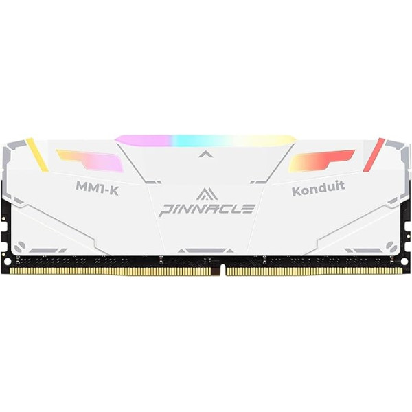 Timetec Pinnacle Konduit RGB 32GB DDR4 3600MHz PC4-28800 CL18-22-22-42 XMP2.0 Overclocking 1.35V saderīgs ar AMD un Intel Desktop Gaming PC atmiņas modulis RAM - balts