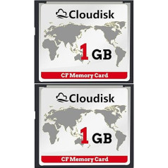 Cloudisk Комплект из 2 компактных флеш-карт (1 ГБ)