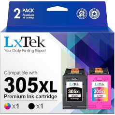 LxTek 305 juodos ir spalvotos rašalo kasetės, skirtos HP 305 XL 305XL spausdintuvų kasetėms, skirtos HP Envy 6000 6032 6020 6022 6055 6420e DeskJet 2700 2710 2720 2722 2752 Plus 4100 4130 10