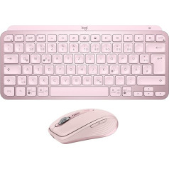 Logitech MX Keys Mini Keyboard + MX Anywhere 3S Wireless Mouse - плавный набор текста, подсветка клавиш, быстрая прокрутка, Bluetooth, совместимость с несколькими операцион