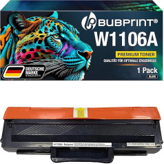 Bubprint W1106A tonerio kasetė, suderinama su HP 106A toneriu, skirtu HP lazeriniam daugiafunkciniam įrenginiui 135wg, 135a 135ag 135w, lazeriniam 107w 107a 107r 107 130 137fwg 137fnw 135r 138fnw 138fw 138p 138fw 138p 138fw 8pn, 8pn,