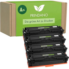 Prindano 4 tonera kasetnes, kas saderīgas ar HP 201X 201A CF400X CF400A Multipack toneru priekš Color Laserjet Pro MFP M277dw M277n M252dw M277 M277 M274n M252n M252 M277c6 (Black Cyan Yellow Magenta, 4-Pack)