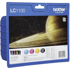 Brother LC1100 Original Tintenpatronen Value Pack (melns, dzeltens, zils, sārts, magenta)