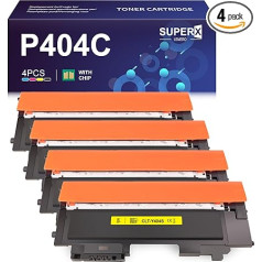 LEMERO SUPERX CLT-P404C Toneris saderīgs ar Samsung CLT-P404C CLT-404S CLT-K404S CLT-K404S CLT-C404S CLT-Y404S CLT-M404S priekš Samsung Xpress SL C480FW C480W C480FN C480 C480 C430W C430 C430 C433 (BK*1/CMY*1)