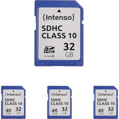 Intenso SDHC 32GB 10. klases atmiņas karte (4 gab.)