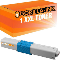 Gorilla-Ink toneris Cyan XXL saderīgs ar Oki C-332 C332 C 332 C332-DN MC-363-DN MC-363-DN MC-363-N MC-363-DNW C-332-DNw MC 363 N MC363 DNW C332 DNw