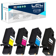 LCL Kompatibel Tonerkartusche Phaser 6020 106R02759 106R02756 106R02757 106R02758 (1Schwarz 1Cyan 1Magenta 1Gelb) Kompatibel für Xerox Phaser 6020 6022 WorkCentre 6025 6027 Series Printers