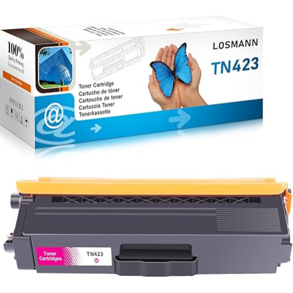 LOSMANN suderinamos tonerio kasetės Brother TN421 TN423, skirtos Brother MFC-L8690CDW MFC-L8690CDW DCP-L8410CDW MFC-L8900CDW HL-L8260CDW HL-L8360CDW (1 Magenta)