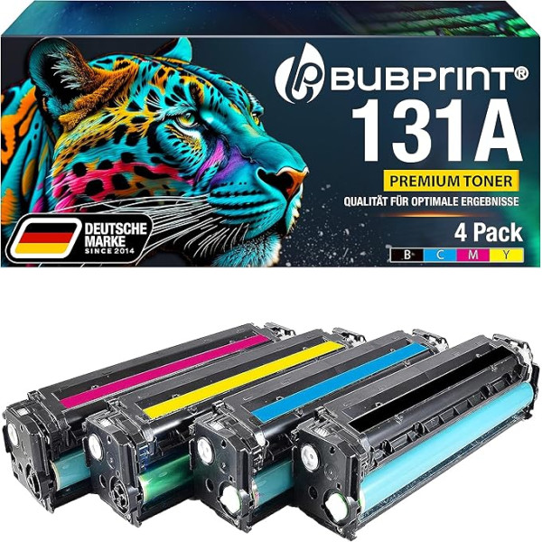 Bubprint 131X kompatibel als Ersatz für 4 Toner HP 131A HP 131X für HP LaserJet Pro 200 Color MFP M276nw Toneris M276n M251n M251nw Color LaserJet Pro CM1415fn CM1415fnw CM1312 CP1525 CP151515N