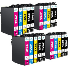 Hyggetech 20 29XL tintes kasetnes Epson 29XL printera kasetņu aizstājējs, kas saderīgs ar Epson Workforce Pro XP452 XP352 XP432 XP245 XP455 XP235 XP345 XP255 XP455 XP435 XP455 XP435