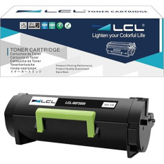 LCL 60F2000 60F000G 600G 602 Toneris (1PK melns) Savietojams ar Lexmark MX310 MX310dn MX410 MX410 MX410de MX510 MX510de MX511 MX511dte MX511dhe MX511de MX610 MX610 MX66 10dw MX611 MX611de MX611de MX611dhe