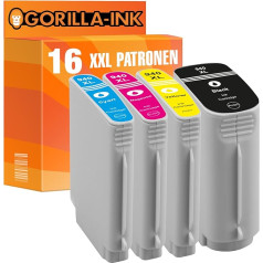 Gorilla® 16 tintes kasetnes HP 940 XL XXL priekš Officejet Pro 8000 Wireless/8500 8500 8500 8500 A Plus 8500 AIO