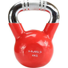 Kettlebell čuguna čuguna rokturis ar hromētu rokturi KTC06 RED / N/A