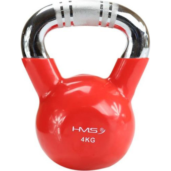 Kettlebell čuguna čuguna rokturis ar hromētu rokturi KTC06 RED / N/A