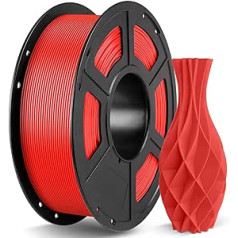 ANYCUBIC PLA kvēldiegs 1,75 mm, 3D printera kvēldiega izmēru precizitāte +/- 0,02 mm, kvēldiega 3D drukāšanas materiāli der lielākajai daļai FDM 3D printeru 1 kg sarkans