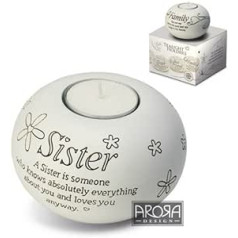 Arora Said with Sentiments Tealight Holder - Sister by Said with sentiment