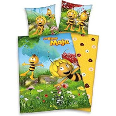 Klaus Herding GmbH Maya the Bee grozāmā gultas veļa 80 x 80 cm + 135 x 200 cm 100% kokvilna