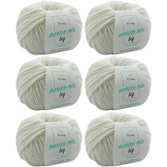 MyOma Wool Colorful – 1 bumbiņu merino maisījums Big Color Fantasy (Fb 5001) – vilnas gradients 100g/150 m + bezmaksas etiķete – vilnas gradienta dzijas adatas izmērs 6-7 mm – vilnas varavīksne