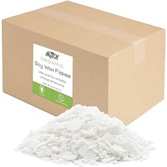 Soy Wax Flakes for Candles 10 kg, BOYUJK Premium Natural Candle Wax, 100% Soy Wax for Candle Making from Organic Cultivation, No Additives, Harmless and Pure