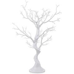 Sziqiqi Artificial Tree for Decoration Wedding Dining Table Removable Wishing Tree Wedding Decoration Tree for Wedding Reception Table Fake Tree White