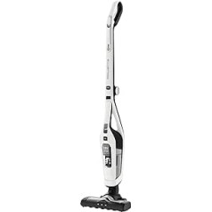 Rowenta RH6737 Dual Force 2-in-1 Cordless Stick Vacuum Cleaner, Integrated Handheld Vacuum Cleaner, Foldable Handle, Very Light - Only 2.5kg, LED Lighting, White