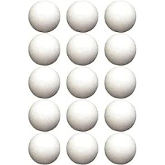 Happyyami 100 vienetų 4 cm balti polistireno kamuoliukai modeliuojantys polistireno rutuliai apvalūs rutuliai vestuvių dekoravimui