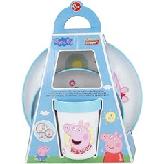 STOR Peppa Pig sērijas bērnu galda piederumi, plastmasas