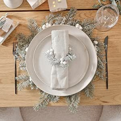 Ginger Ray Foliage Christmas Table Place Mats with Berries Table Decoration