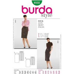 Burda 8155 raksts svārkiem, 8-20 izmēri